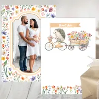 Neutral Photo Thank You – Hedgehog Baby Shower 