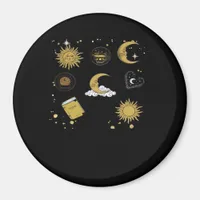 Whimsigoth Sun Moon Witchy Classic Magnet