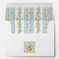 Amalfi Coast Lemon Italian Summer Wedding Envelope