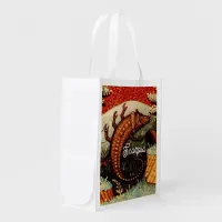 Scorpio the Scorpion Zodiac Sign Birthday Grocery Bag