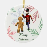 Gingerbread Thief Ceramic Ornament