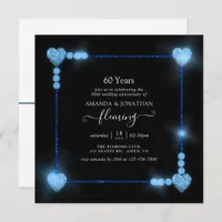 60th Diamond Wedding Anniversary Party Invitation