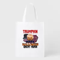 Trumpkin Halloween Classic Grocery Bag