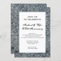 Faux Sparkle Wedding Anniversary Party Invitation