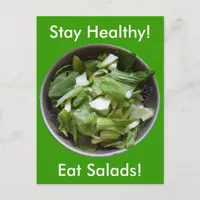 Lettuce Salad Postcard