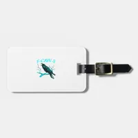 Crow F-Caw-F Funny Bird Retro Luggage Tag