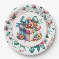 Watercolor Pink Shabby Chic Floral