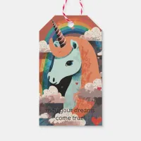 Unicorn under Rainbow & Among Hearts Gift Tags