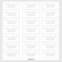 Handwritten Script Wedding Guest Address Labels