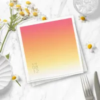 Mood Gradient Wedding Hot Summer ID741 Napkins