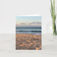 Blank Coastal Beach Card