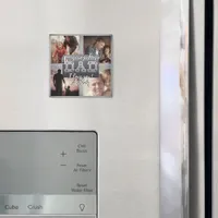 4 Photo - Happy Father’s Day Metal Theme Magnet