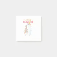 Melting Summer Unicorn Post-it Notes