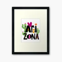 Whimsical Love Arizona Hand Drawn Lettering Poster