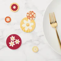 Retro Daisy Table Confetti | Groovy Floral Party S
