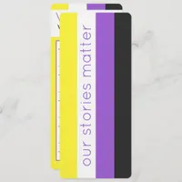 LGBT Nonbinary Flag Yellow Purple Bookmark