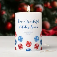 Modern Minimalistic Christmas ornaments Pillar Candle