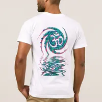 Liquid Aqua Sanskrit OM Sign Shirt