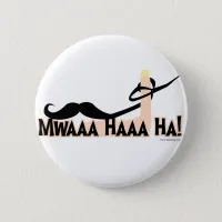 Evil Twirling Moustache Pinback Button