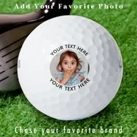 Personalized Photo Modern Create Template Golfer  Golf Balls