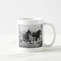 Haying Time in black and White Coffee Mug