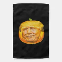 Scary Trumpkin Pumpkin Halloween Party Design Garden Flag