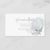 Wedding | Dusty Blue Over the Moon in Love Enclosure Card