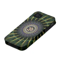 Green Gold Aum Swirl New Age iPhone 4 Case-Mate Case For The iPhone 4
