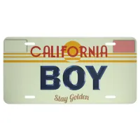 California Boy License Plate