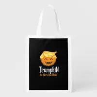 Trumpkin  Boo Sheet Funny Halloween Grocery Bag