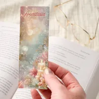 Glowing Floral Candles Sparkling Lights Bookmarks
