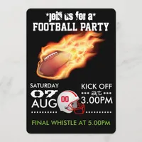 American Football Party Personalized Invitation