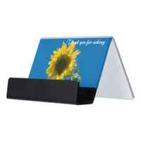 Card Holder - Sunflower with Text