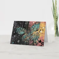 Butterfly Grunge Card