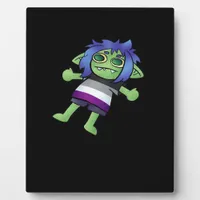 Goblincore Asexual Pride Goblin Classic Plaque