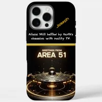 Mysterious Spacecraft Spotted at Area 51 at Night iPhone 16 Pro Max Case