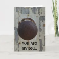 Old Wooden Door, You Are Invited... Invitation