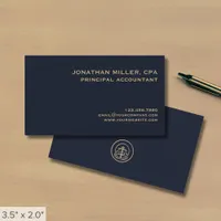 Simple Professional Classic Logo Business Card