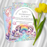 Magical Unicorn Birthday Invitation