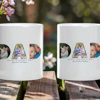 Father's Day Personalized Photo Collage Dad Coffee Mug