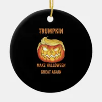 Sweatshirt, Trumpkin, Halloween Classic Ceramic Ornament