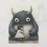 My Best Friend Child and Monster Postcard