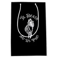 Til Death Do Us Part Skeleton Hand Holding Anatomi Medium Gift Bag