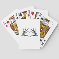 Heart Shaped Skeleton Hands Unique Art Vintage Poker Cards