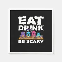 Eat Drink Be Scary Monster Halloween Napkins