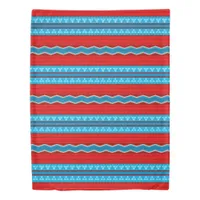 Southwest River Canyon Pattern Red Turquoise Twin Duvet Cover