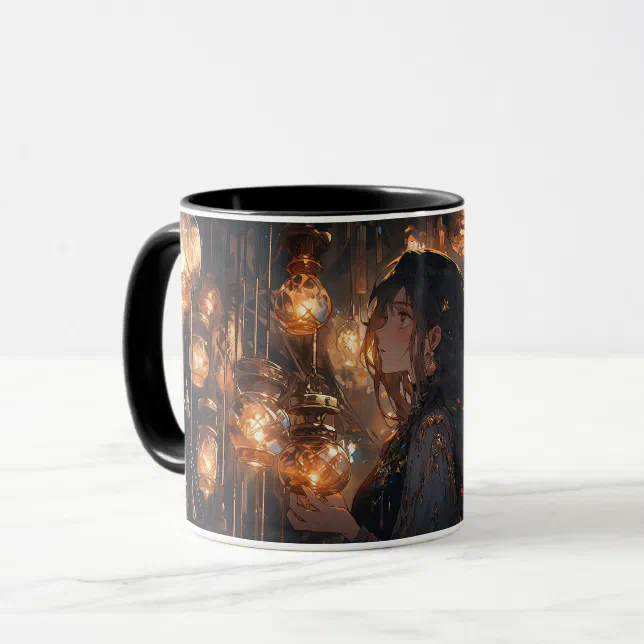 Phoebe in the Hall of Lanterns Mug