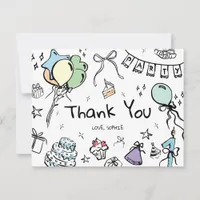 Hand Drawn Thank You Card