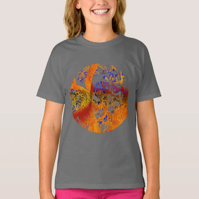 Golden flowery tree T-Shirt