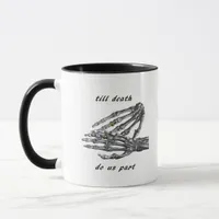 Till Death Do Us Part Skeleton Hands (Cream) Class Mug